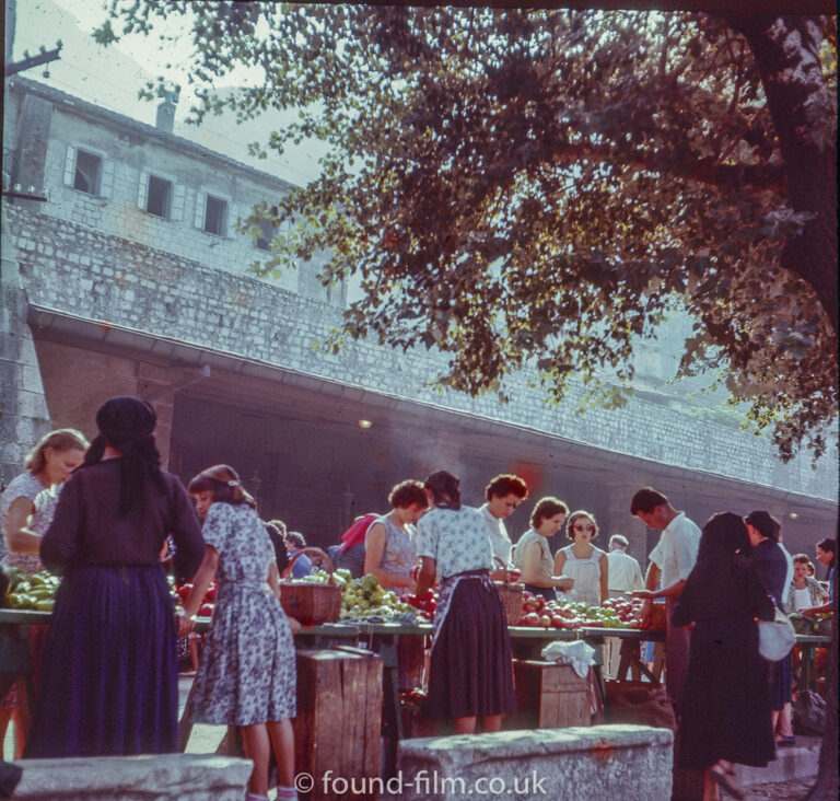 The Market in Kotor in the late 1950s