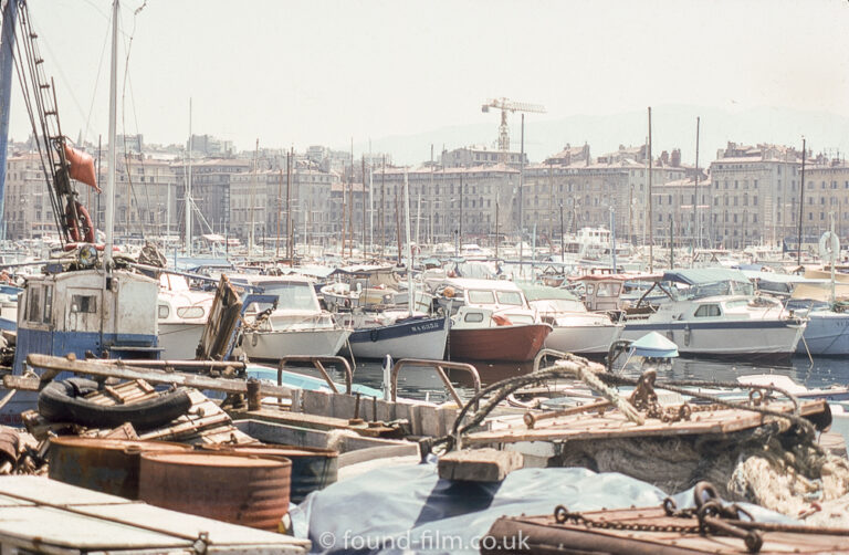 Boats in Marseille harbour in August 1973