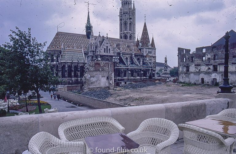 Building works at the Matthias Church in Budapest in the 1960s