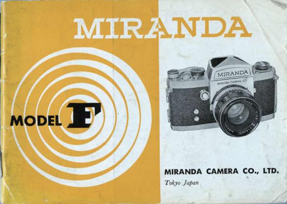 Front page image of the Miranda F Camera Manual