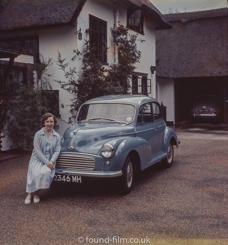 Morris Minor and Owner in the 1950s