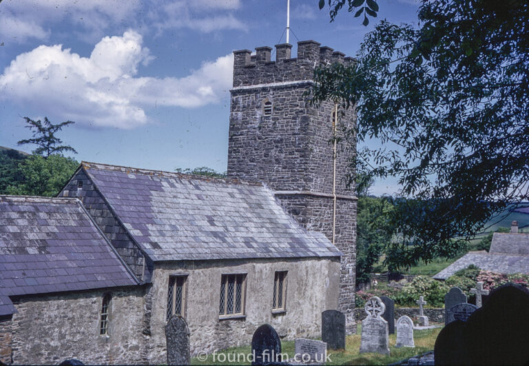 Oare church and graveyard, Somerset, July 1969