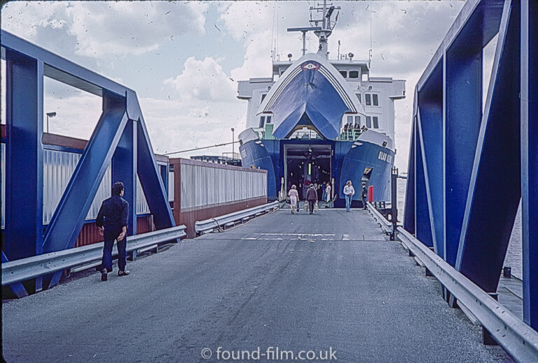 Olau Kent Ferry boarding in Oct 1976