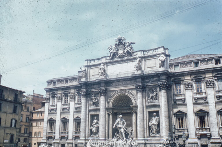 Palazzo Poli and Trevi fountain in Rome