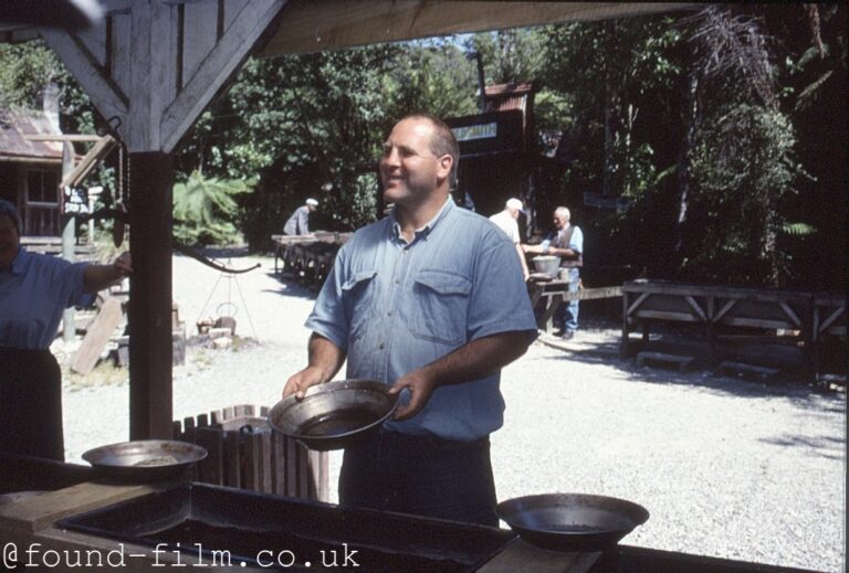 Panning for Gold in New Zealand, May 2003