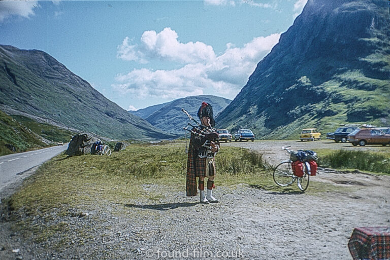 Piper in the Highlands of Scotland