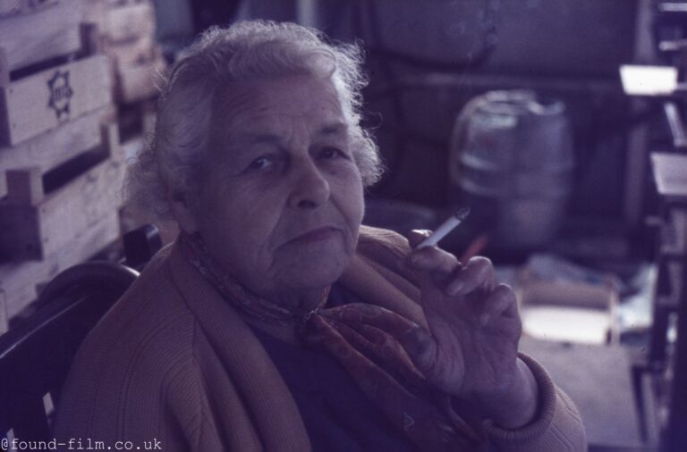 Portrait of a woman smoking – mid 1960s