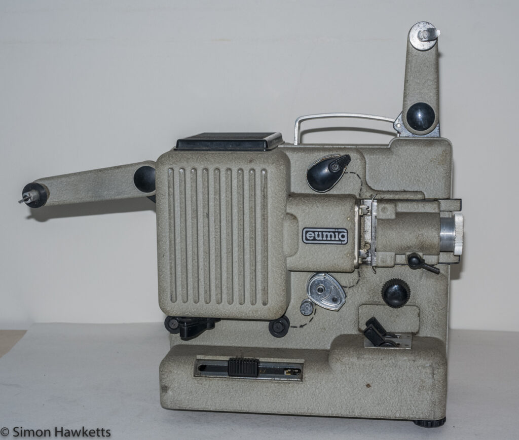 Eumig P8m 8mm Silent Projector - Projection arms extended