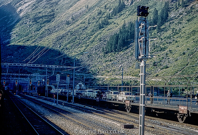 A Railway tunnel through the alps c1960