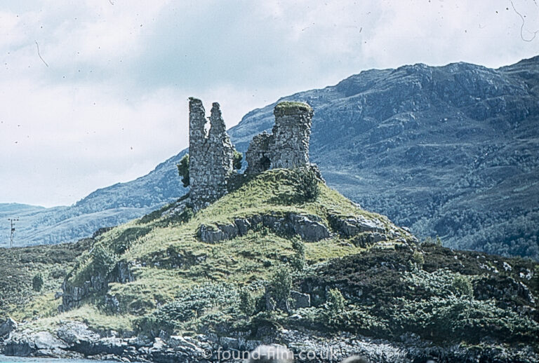 Caisteal Maol Ruins on hilltop, Isle of Skye