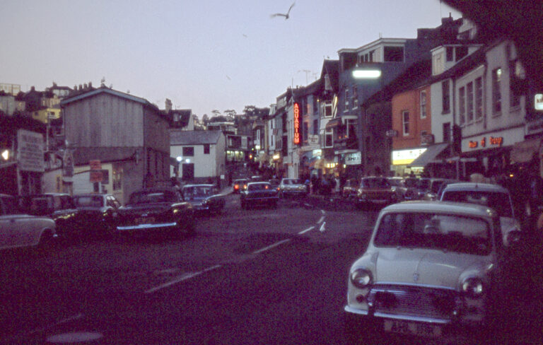 View of a seaside town