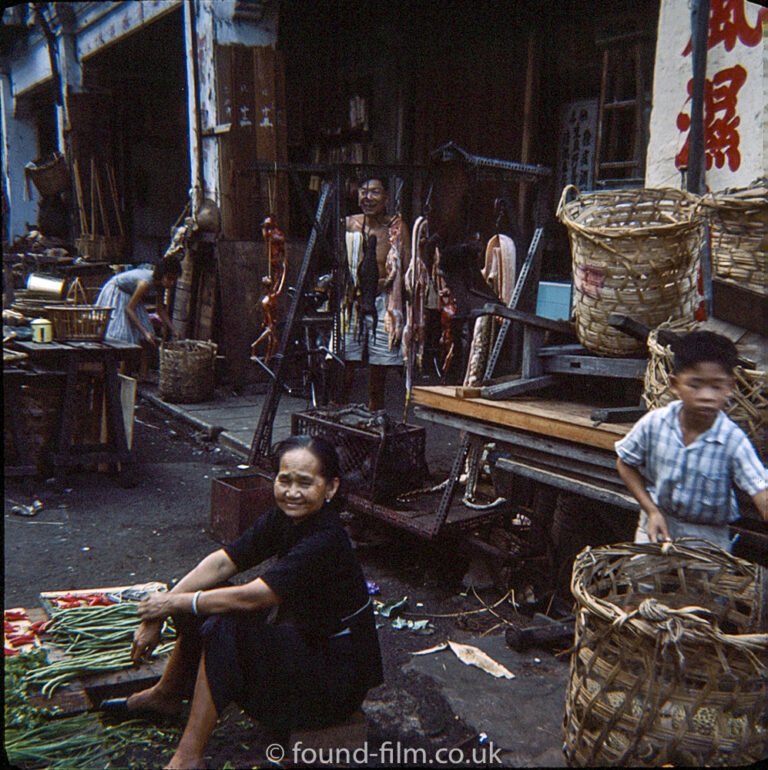 Singapore market sellers from the early 1960s