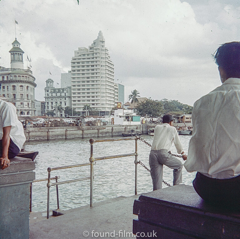 The Waterfront in Singapore in about 1960