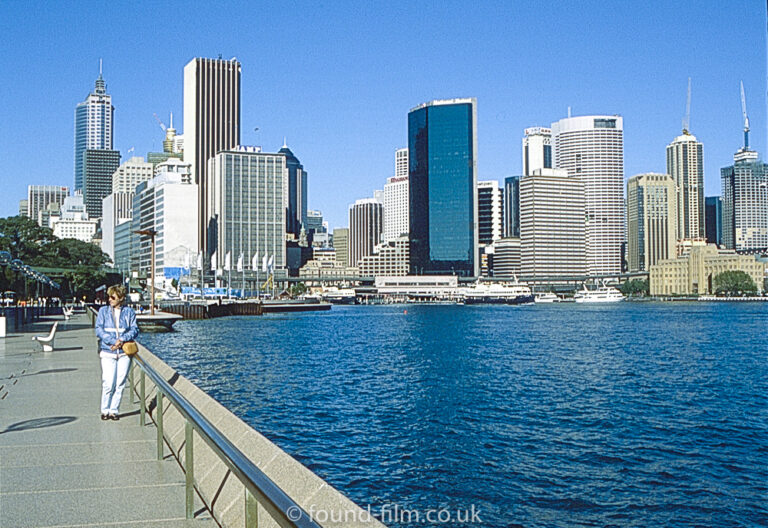 Skyscrapers on a waterfront, September 1991