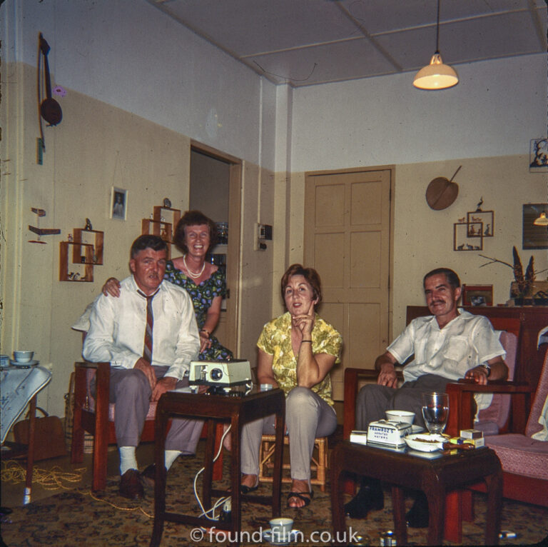 Family Slide night at RAF Seletar in the 1960s