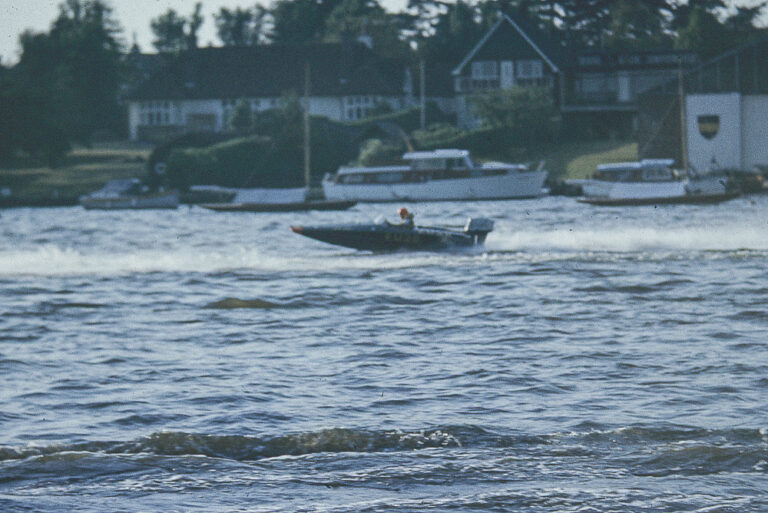 A Speed boat on Oulton Broad