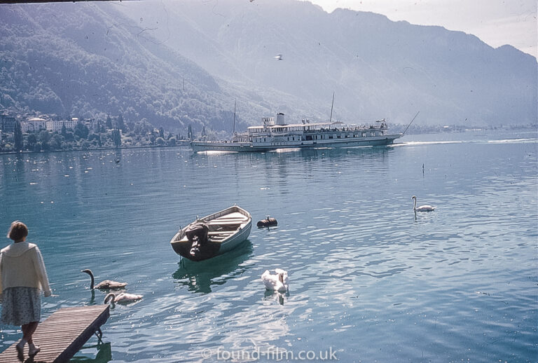 Paddle steamer Vevey on Lake Geneva, probably 1950s