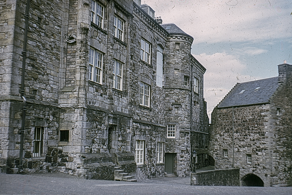 The courtyard at Stirling Castle in about 1967