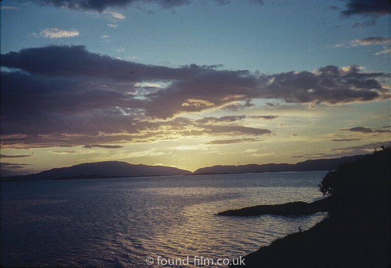 Sunset over Crinan – July 1960