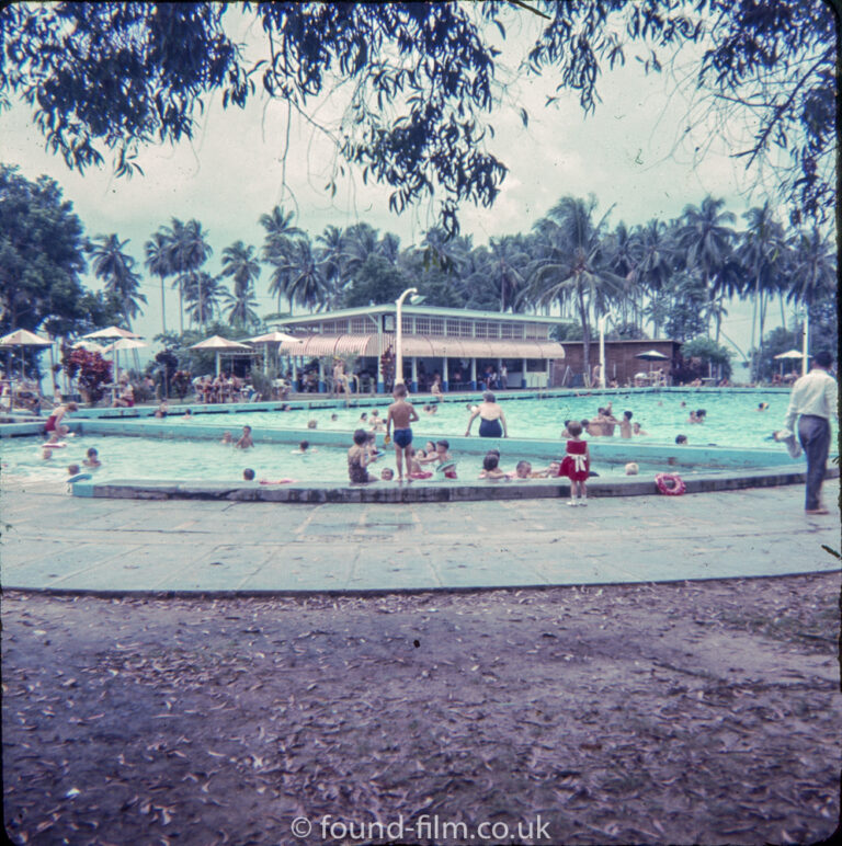 The swimming pool at RAF Seletar in the early 1960s