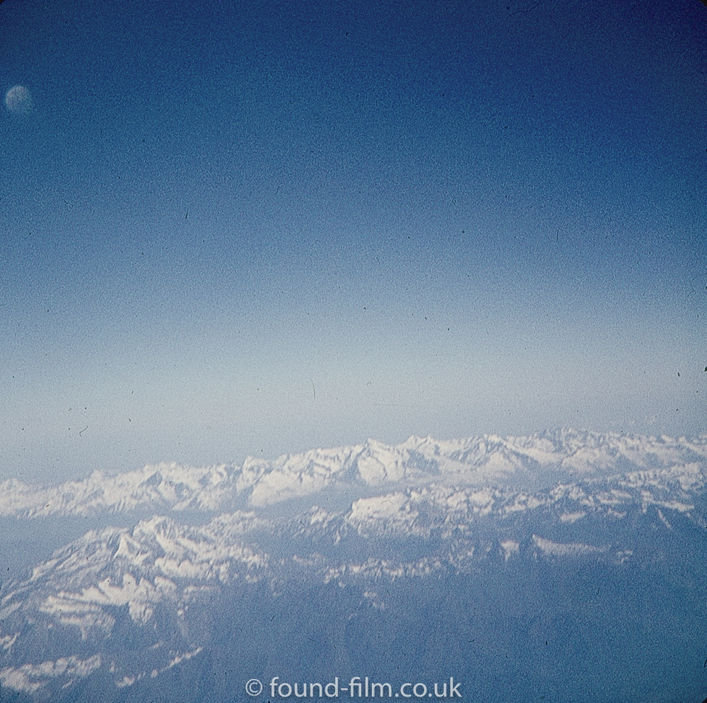 The alps from the window of a Comet