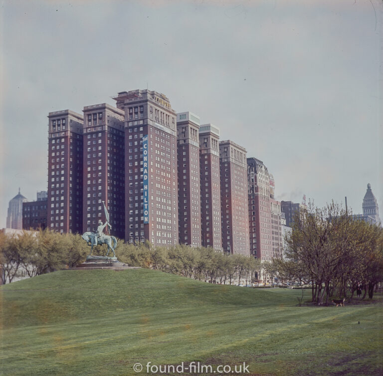 The Conrad Hilton Hotel Chicago in the late 1950s