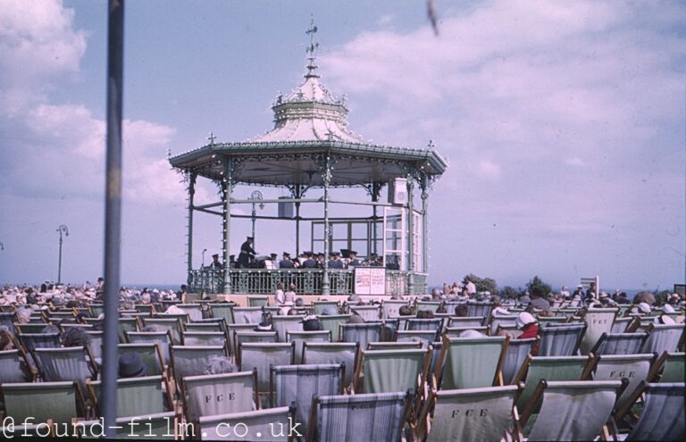 The Leas bandstand at Folkestone, c1958