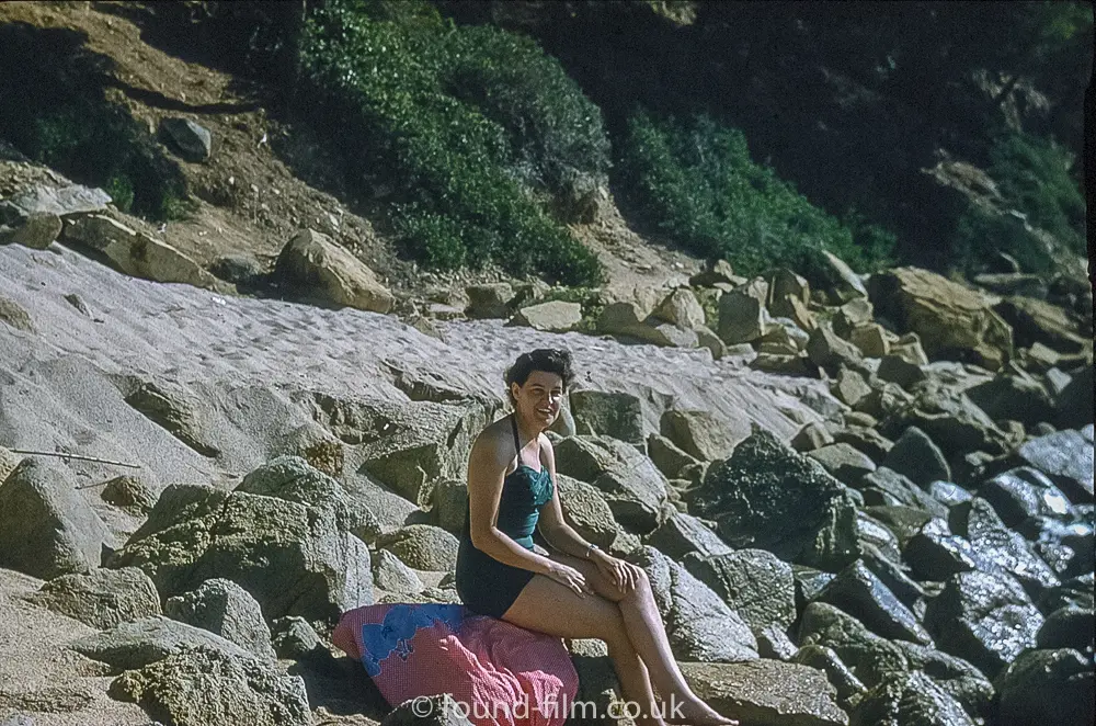 the photographer on s christinia beach sept 1955