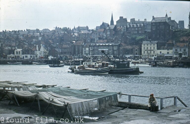 The town of Whitby in Yorkshire in about 1953