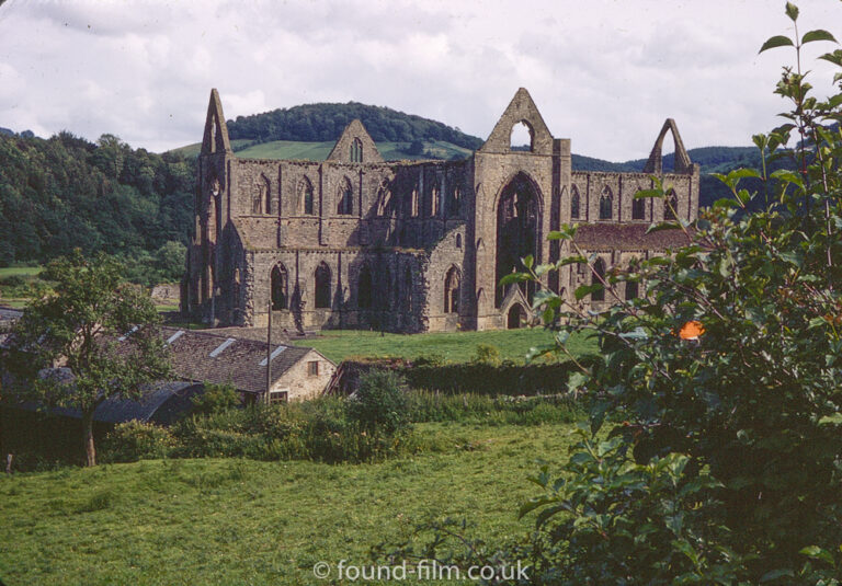 A view of Tintern Abbey from August 1963