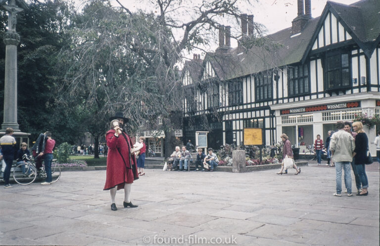 Town crier in Nantwich in 1984