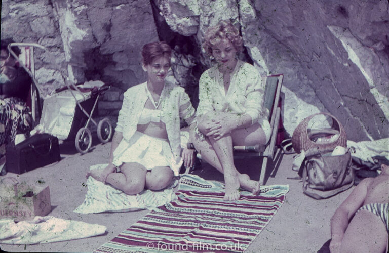 Two girls on a beach