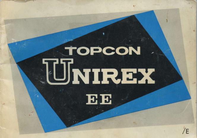 The front page of the Topcon Unirex EE manual