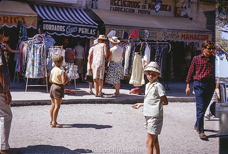 Holiday makers in a village in Spain – July 1966