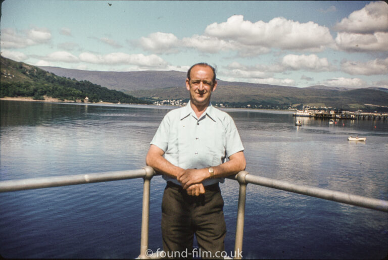 Waterside portrait of a man by a lake