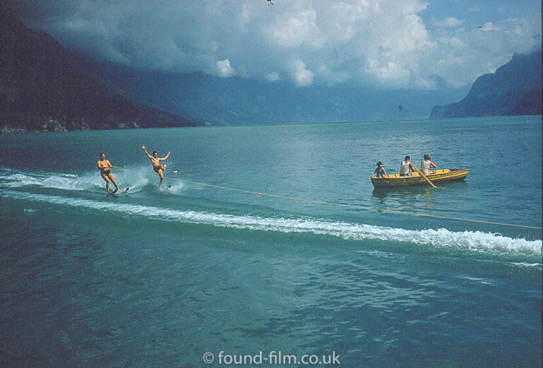 Waterskiing on a Swiss Lake, late 1950s