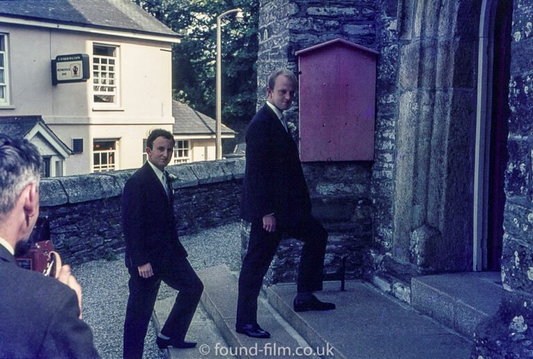 Wedding guests arriving