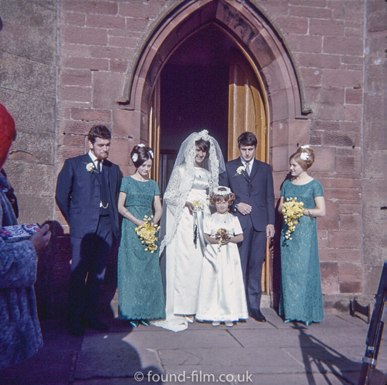 Wedding day photograph taken in the early 1960s