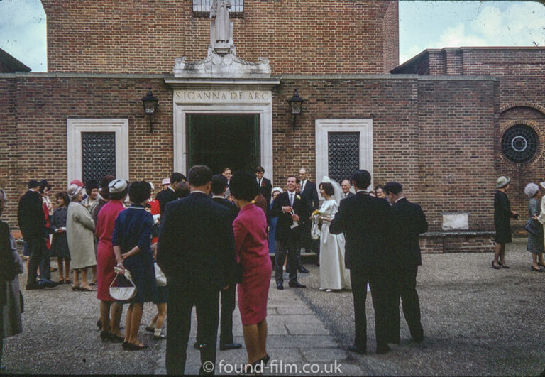 Wedding Party at St Joan of Arc church, Farnham in 1966