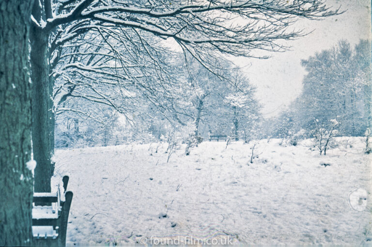 Heavy snow on a winter’s day possibly from 1962