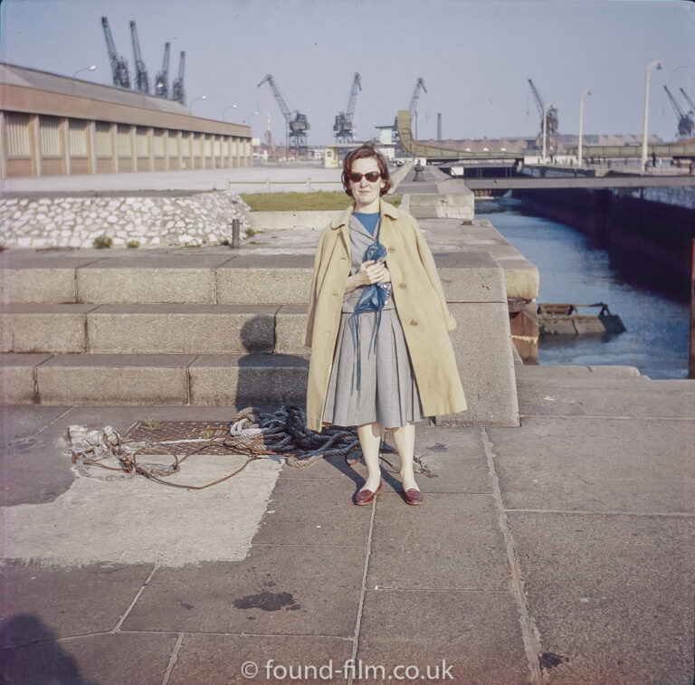 Woman waiting on the Dockside