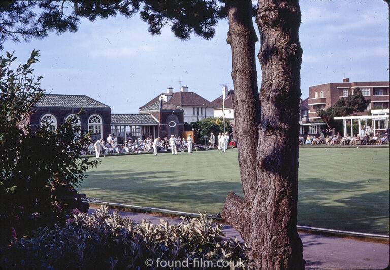 Playing Bowls at Worthing Marine Gardens – August 1972