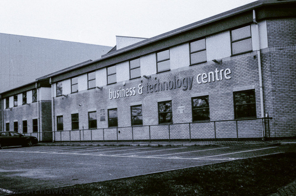 Yashica MG-1 sample pictures - The business and technology centre in Stevenage