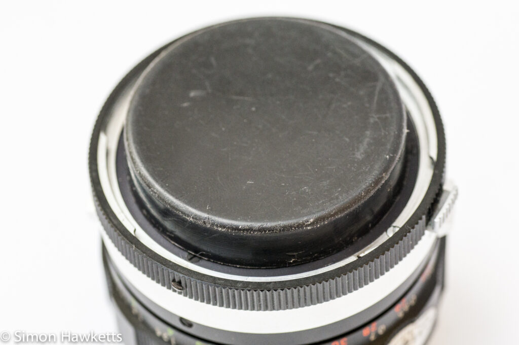 Auto Miranda 50mm f/1.9 strip down and repair - lens mount protected with M42 cover