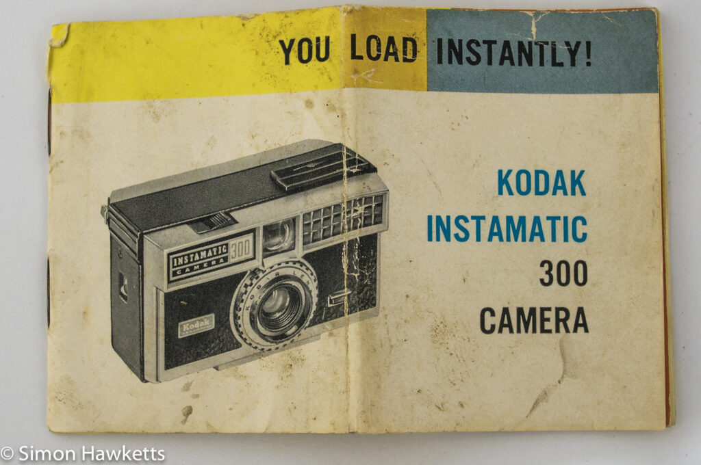 Kodak Instamatic 300 - handbook front cover