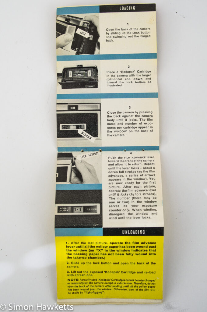 Kodak Instamatic 300 - handbook page 7 & 8