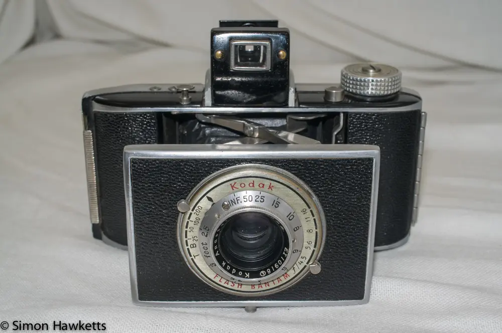 A Picture of the Kodak Flash Bantam Art Deco camera