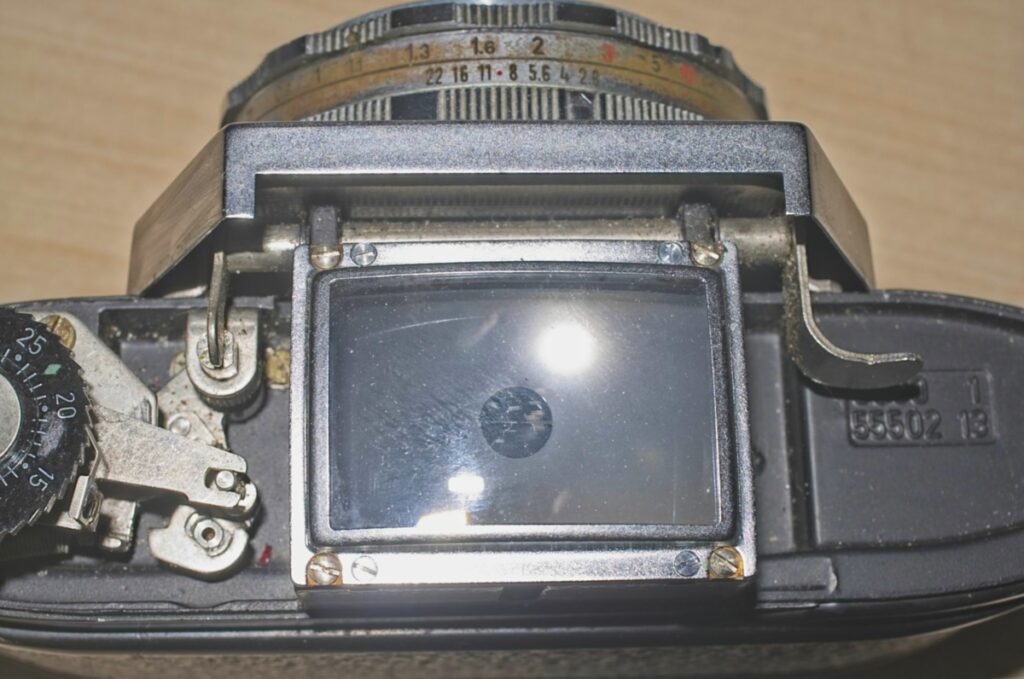 Agfa Flexilette 35mm TLR - Viewing screen