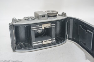 Agfa Karat f/3.5 viewfinder camera - film chamber