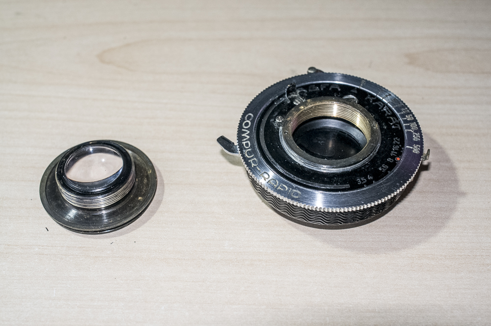 Agfa Karat focus components ready for re-greasing